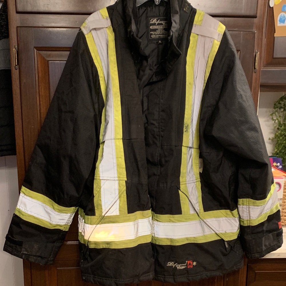 Black and Yellow Reflective Jacket